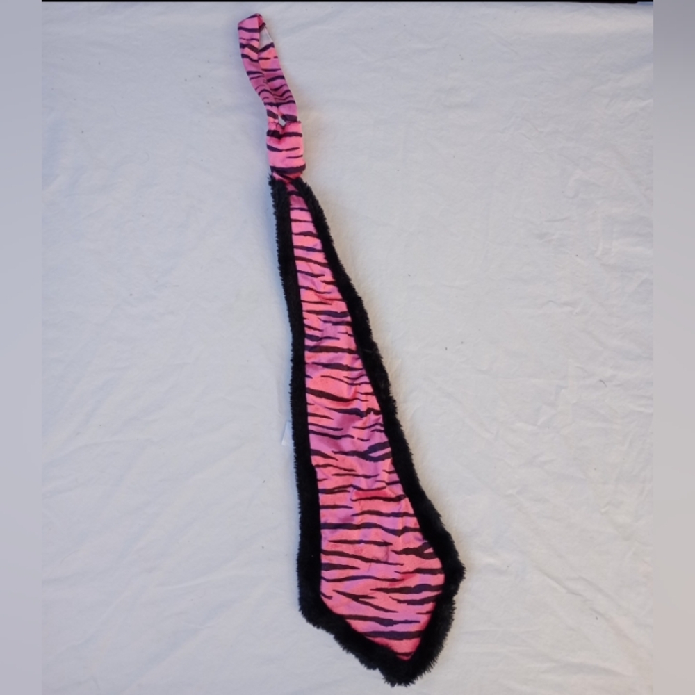 Pink Tiger Striped Tie Pimp Daddy Costume Party Themed Event Rave Festival